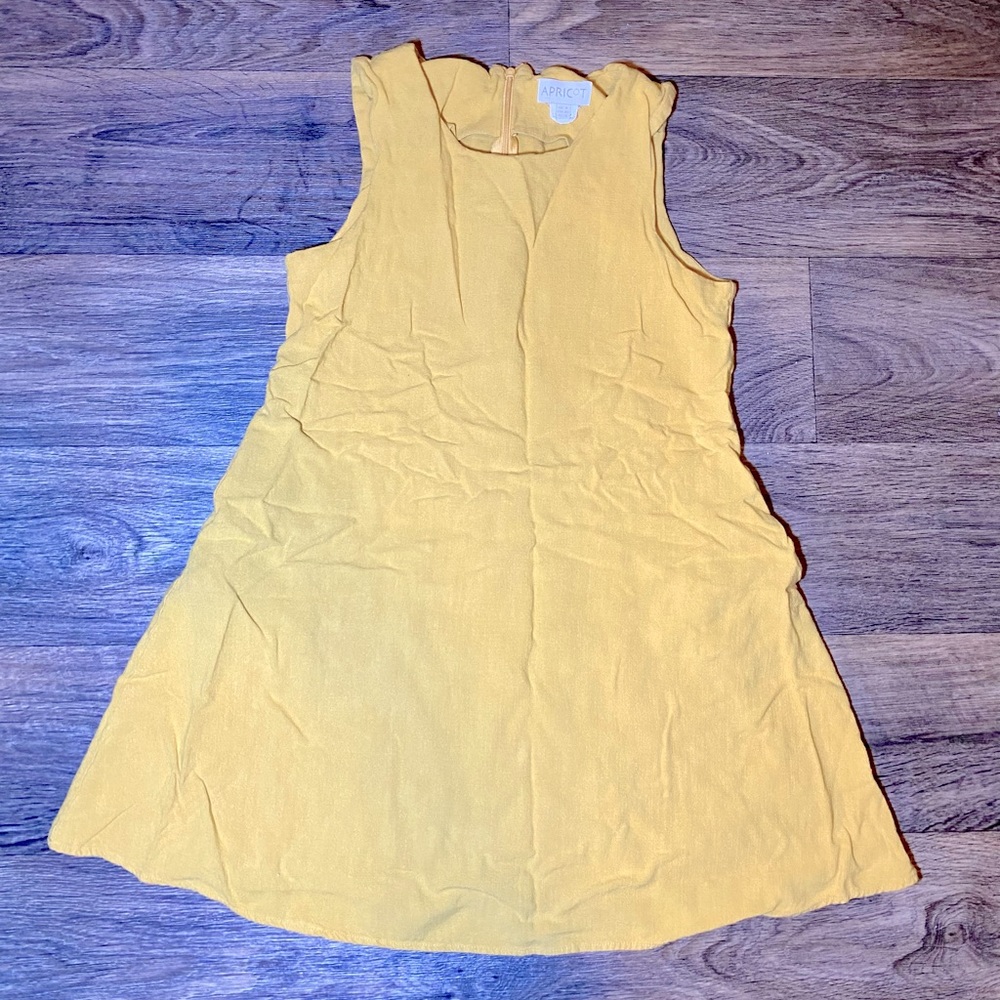 EUC Apricot Clothing Textured Linen Sleeveless A Line Dress
